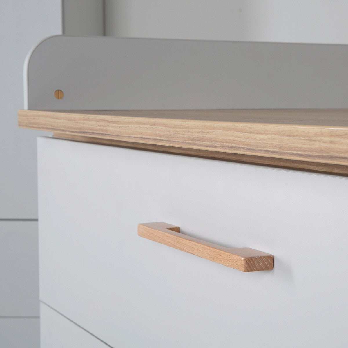 Kombiseng Lea 70 x 140 cm i beige-grå justerbar høyde