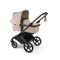 Kombivogn 2-i-1 Desert Taupe/Black med UPF 50+ solskjerm forfra