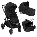 Kombivogn 3-i-1 Near2Me DLX med bærebag og babystol SnugLite forfra