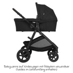 Detalj av hjul på Kombivogn 3-i-1 Near2Me DLX med bærebag og babystol SnugLite