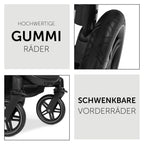 Håndtak og bremse på Kombivogn 3-i-1 Saturn R Trio med i-Size babystol