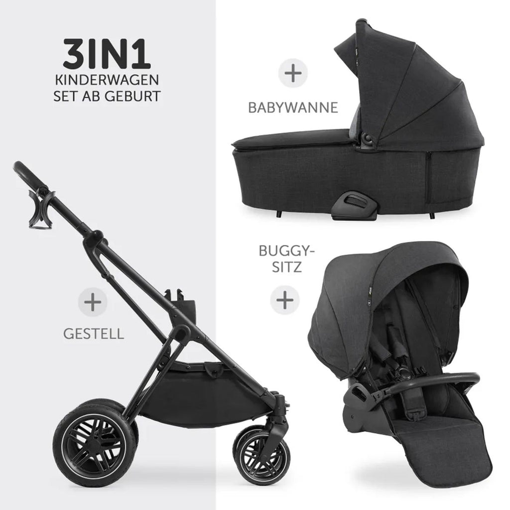 Kombivogn 4-i-1 Vision X Trio bakside med tilbehør