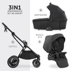 Kombivogn 4-i-1 Vision X Trio bakside med tilbehør