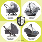 Kombivogn 4-i-1 Vision X Trio med i-Size babystol montert