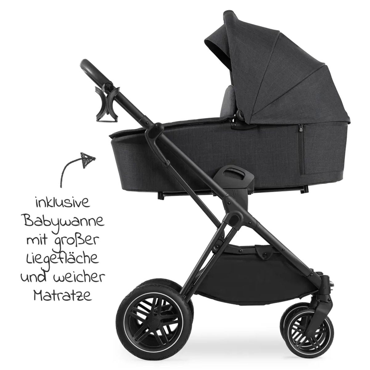 Kombivogn 4-i-1 Vision X Trio foldet sammen kompakt