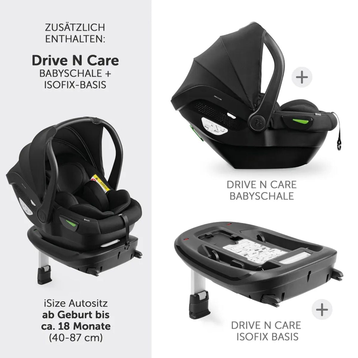 Detalj av hjul på Kombivogn 4-i-1 Vision X Trio med i-Size babystol