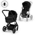 Kombivogn Balios S Lux med Fold Cot Moon Black forfra