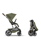 Bakside av Kombivogn Balios S Lux med Fold Cot i Moss Green