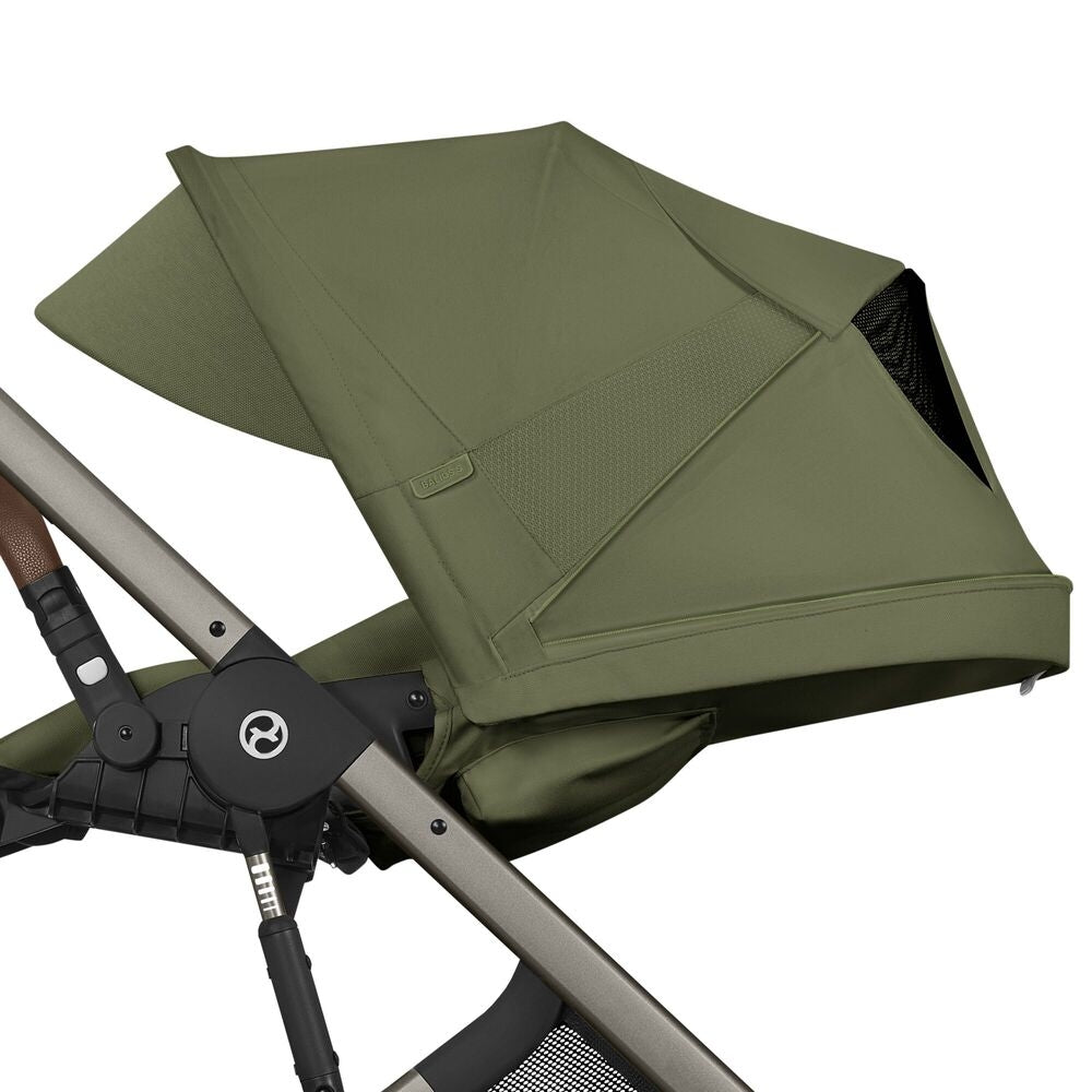 Kombivogn Balios S Lux med Fold Cot, Moss Green - Cybex