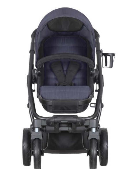 Kombivogn Blade Sport Ebony med flat-fold teknologi bakside