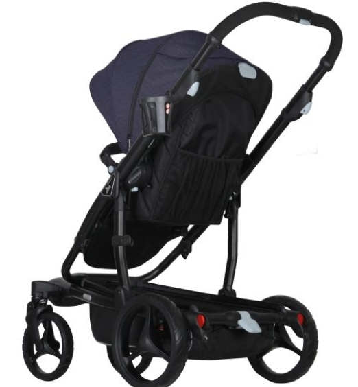 Montert Kombivogn Blade Sport Ebony med flat-fold teknologi