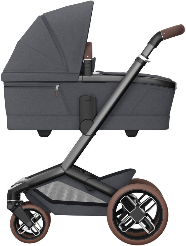 Kombivogn Fame Twillic Graphite inkl. babybag front