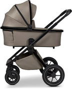 Kombivogn Gio+ Mud/Chrome med bred liggedel forfra