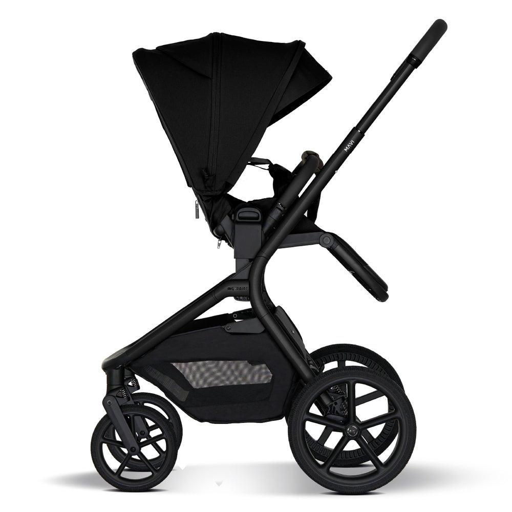 Kombivogn MAVI 2-i-1 startsett Pure Black - My Junior sammenklappet