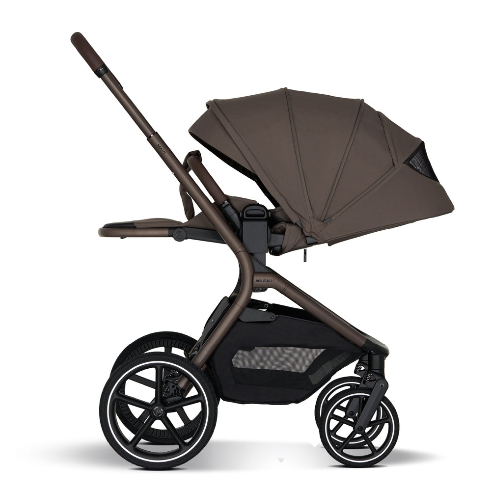 Air-madrass og babykasseinlegg i Kombivogn MAVI 2-i-1 startsett Mocca Brown