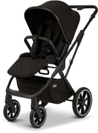 Kombivogn Piú 2024 black/black matt detalj av håndtak