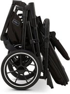 Kombivogn Piú 2024 black/black matt sammenfoldet
