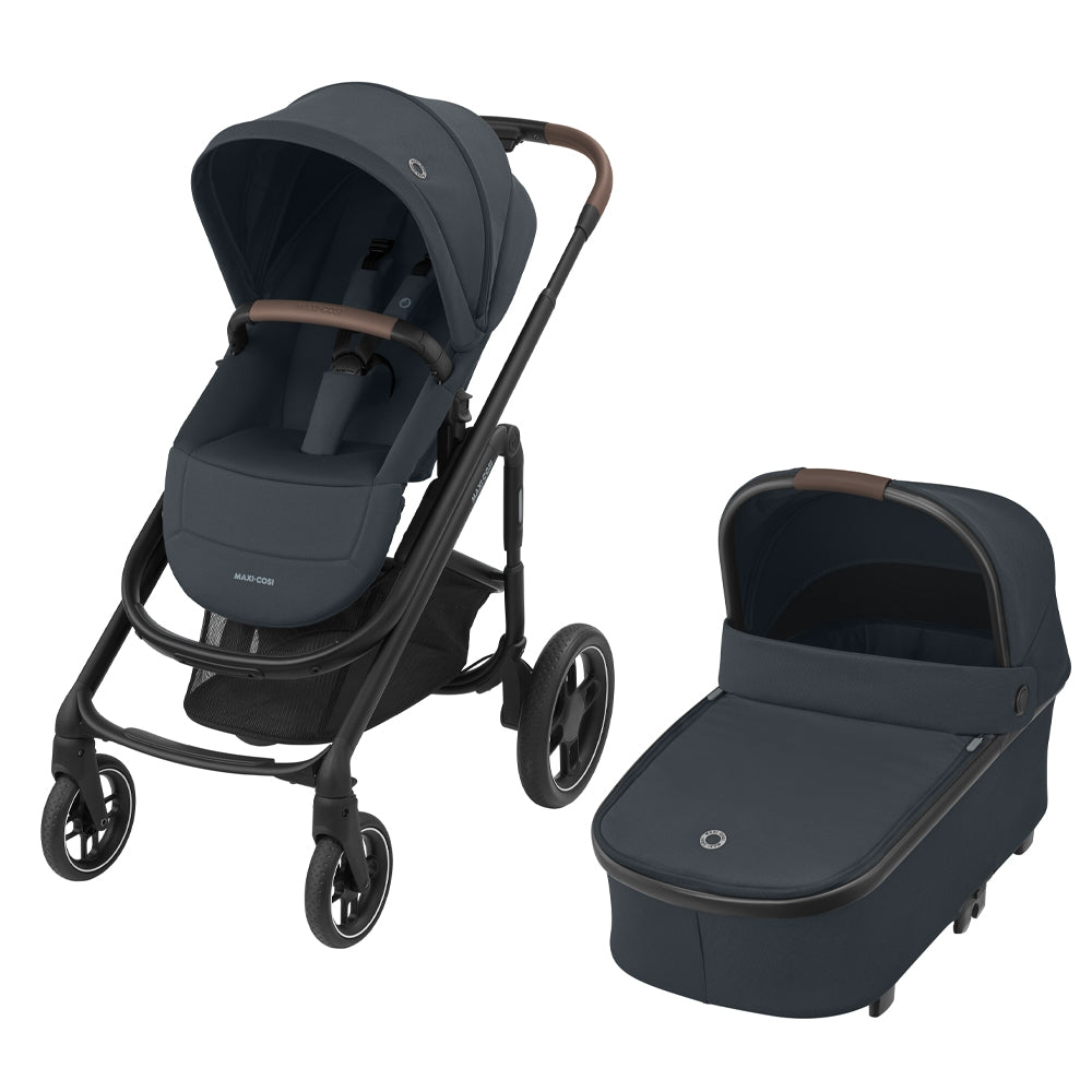 Kombivogn Plaza Plus inkl. babybag Essential Graphite forfra