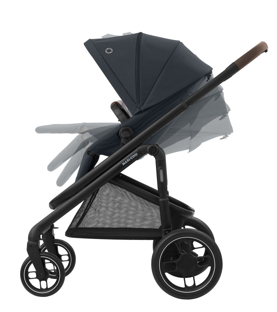 Kombivogn Plaza Plus inkl. babybag Essential Graphite bakside