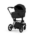 Kombivogn Priam 5 Comfort Matt Black med babybag Sepia Black forfra