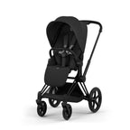 Montert Kombivogn Priam 5 Comfort Matt Black med babybag Sepia Black