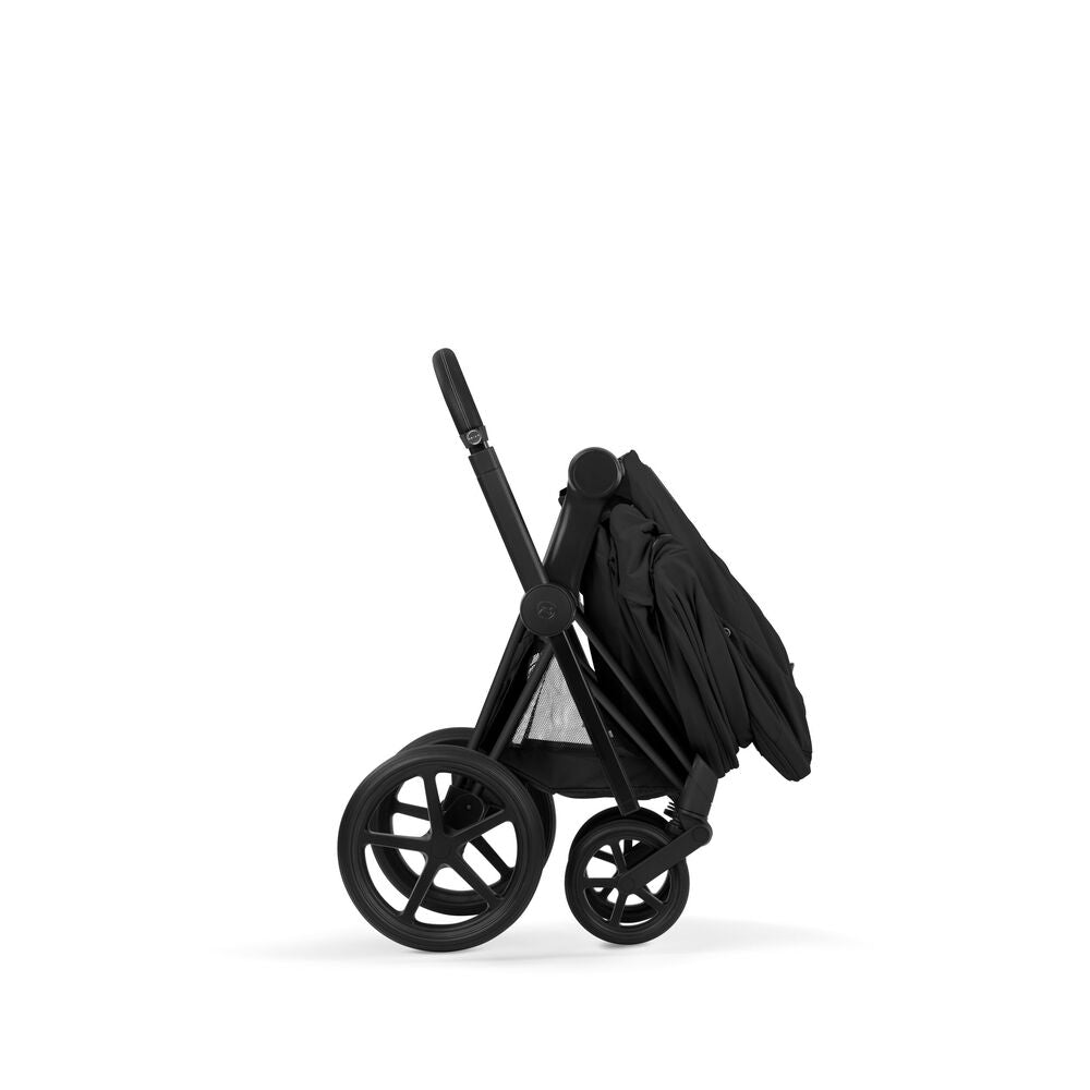 Hjul på Kombivogn Priam 5 Comfort Matt Black med babybag Sepia Black
