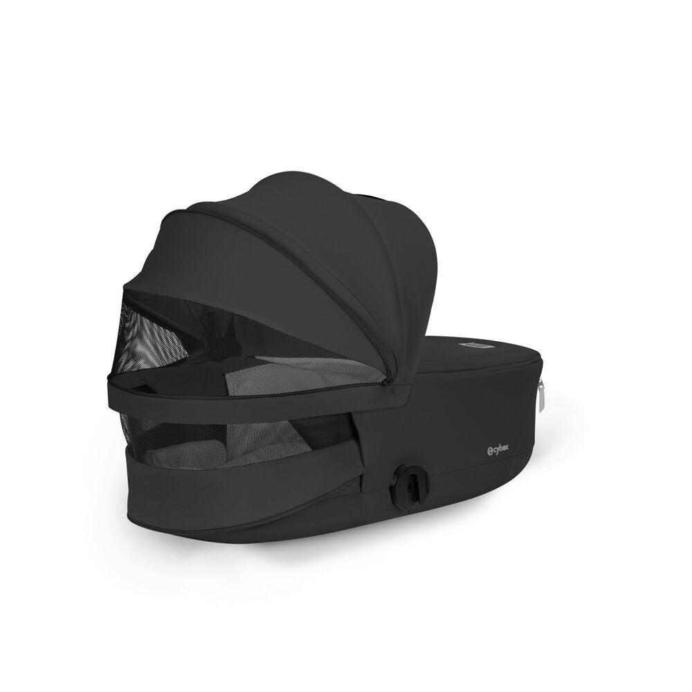 Kombivogn Priam 5 Comfort Rosegold med babybag Sepia Black sammenklappet