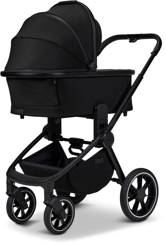 Kombivogn Resea+ Onyx med helgummihjul bakside