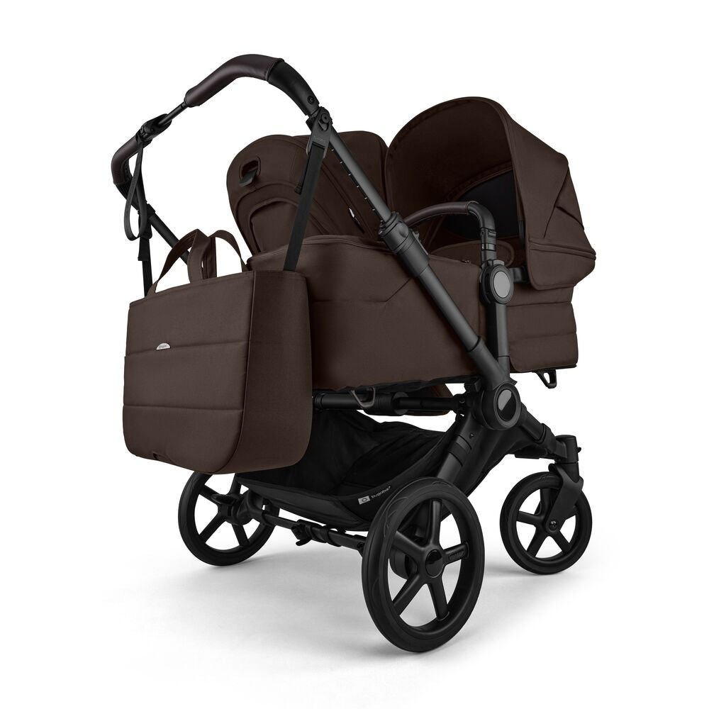 Kombivogn tvillingsett med liggedeler og seter Bugaboo Donkey 6 Twin bakside