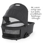 Sideprofil av Kombivogn Vision X Duoset med bærebag og sportsvogn
