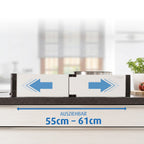 Komfyrgitter Basic uttrekkbart 55-61 cm, høyde 12 cm demontert