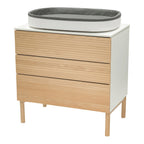 Kommode del 2/2 i bøk med 3 skuffer 88x88 cm - Stokke Sleepi