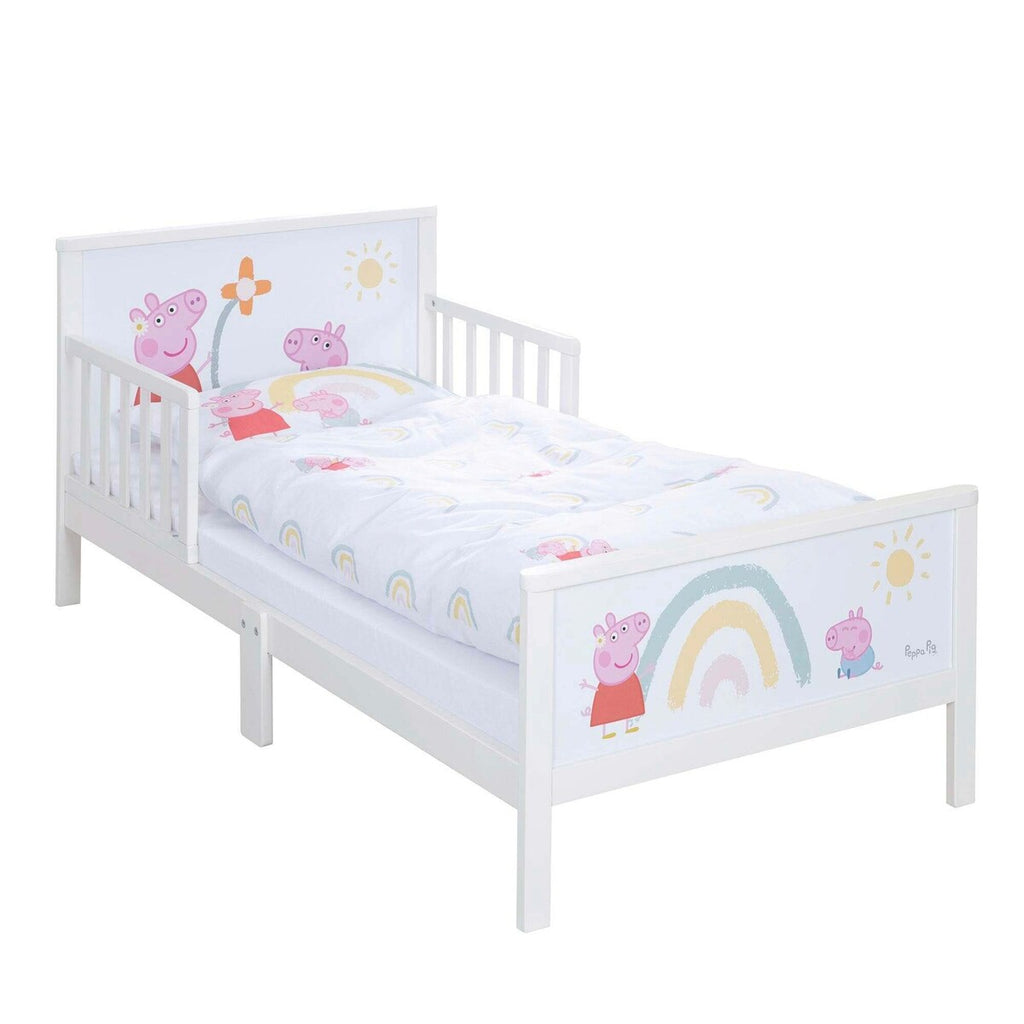 Komplett barneseng 70x140 cm Peppa Pig med tekstiler bakside
