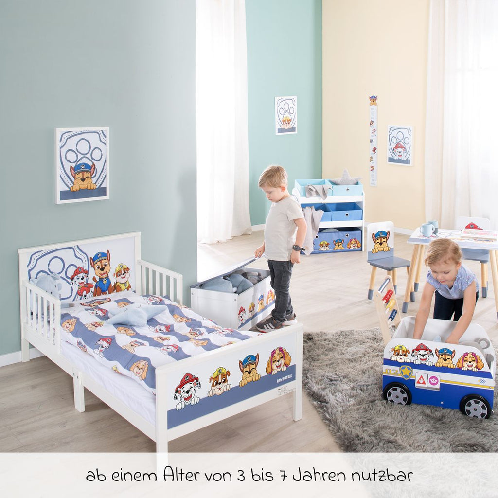 komplett barneseng med sengebunn og sengetoy paw patrol roba bakside