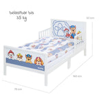komplett barneseng med sengebunn og sengetoy paw patrol roba sengetoy detalj