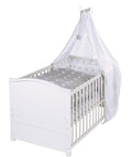 Komplett sengesett 70x140 cm Little Stars med madrass forfra
