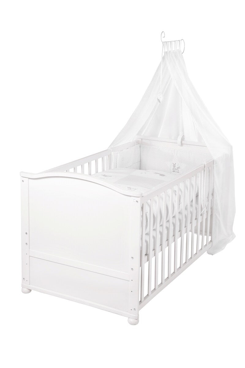 Komplett sengesett 70x140 cm Fox & Bunny med madrass fra roba