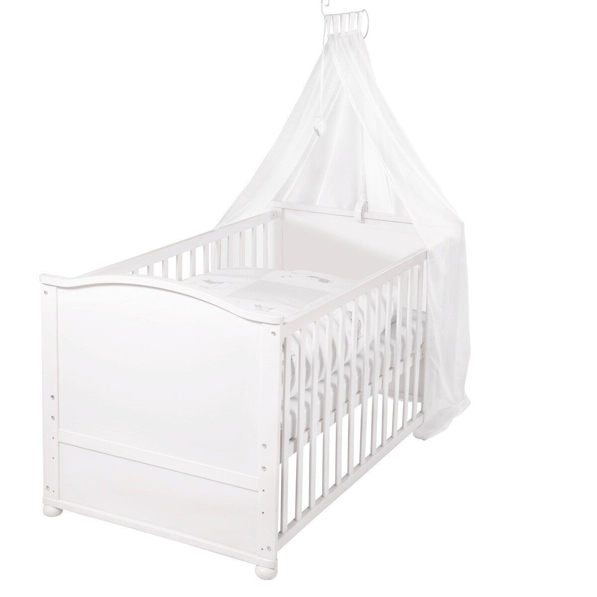 Komplett sprinkelseng 70x140 cm Fox & Bunny fra roba, frontbilde