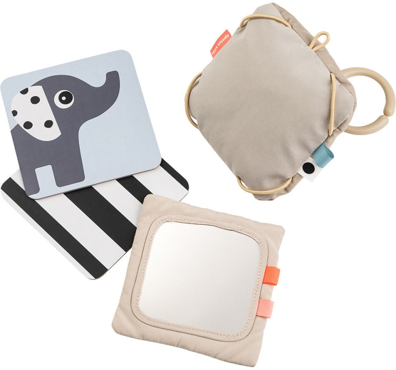 Kontrastkort med holder Deer Friends Sand front