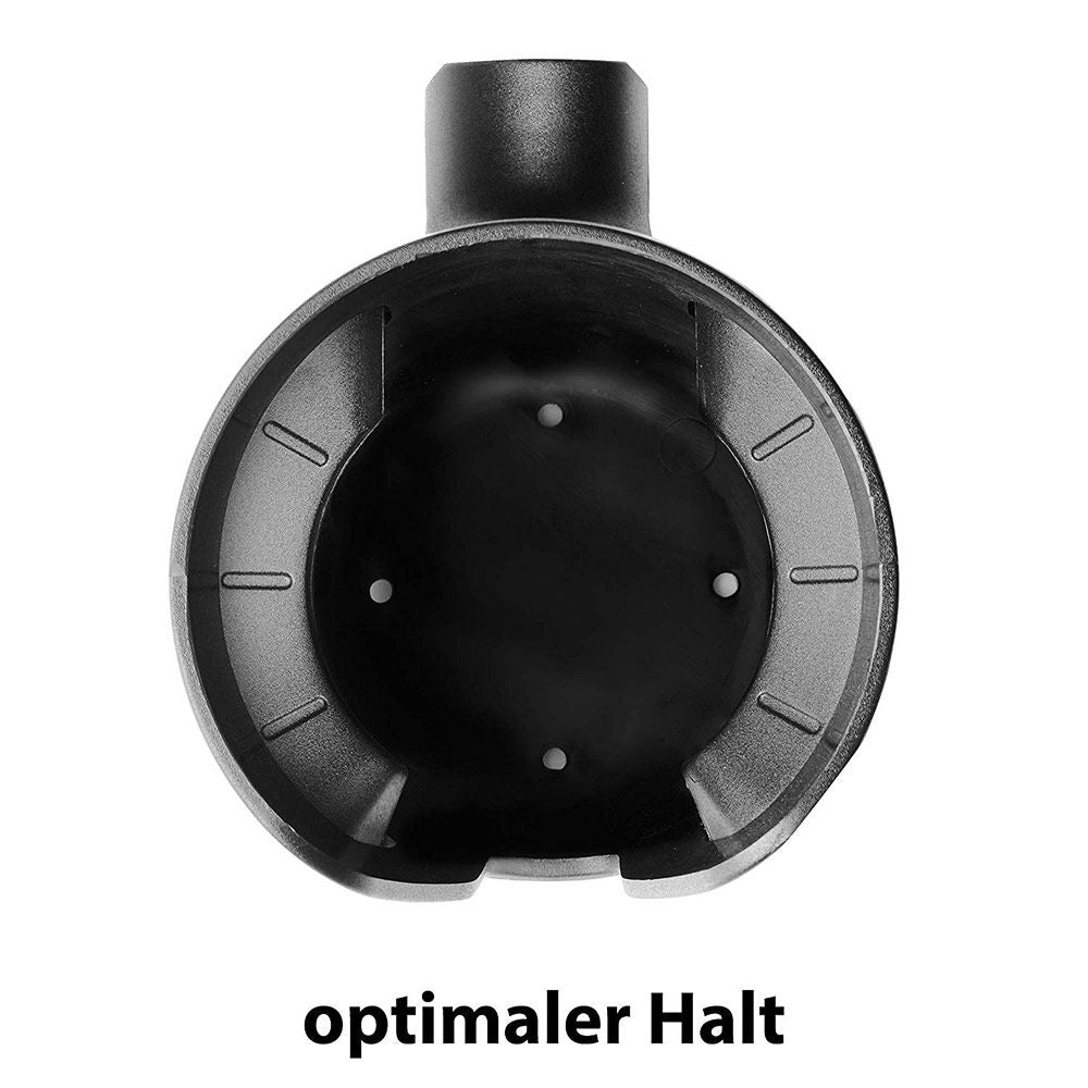 Nærbilde av anti-skli overflate på koppholder universal til barnevogn og sportsvogn, svart - ABC Design