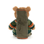 Detalj av turantrekket til Kosebamse Bartholomew Bear