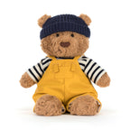 Kosebamse Bartholomew Bear sjømannsantrekk montert