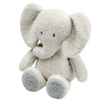 Nærbilde av lange armer på Kosebamse bjørn i mykt teddystoff