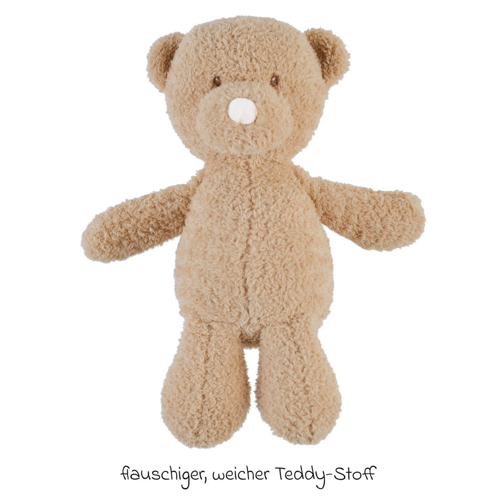 Kosebamse bjørn i mykt teddystoff fra fødselen - Nattou bakside