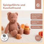 Kosebamse bjørn Mika bouclé polyester logo Bieco