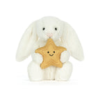 Kosebamse kanin med gullstjerne Jellycat forfra