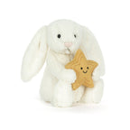 Kosebamse kanin med gullstjerne Jellycat bakside