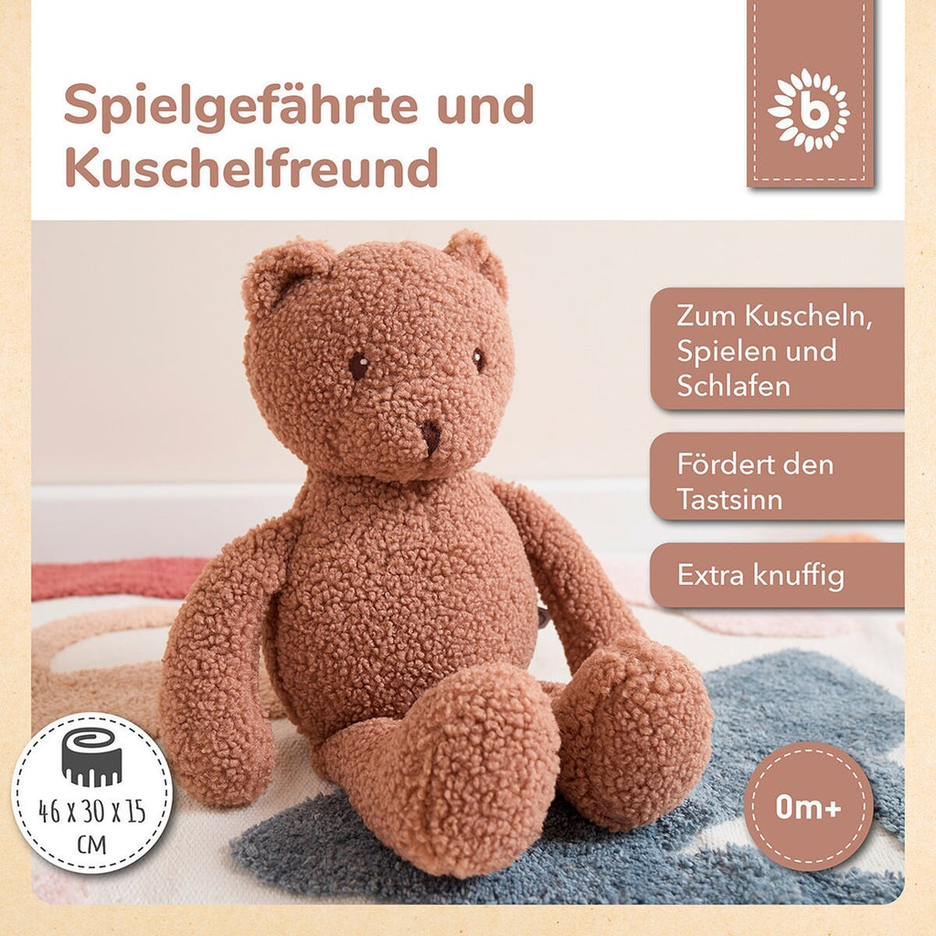 Kosebamse Mika XL i bouclé fra 0 mnd - Bieco