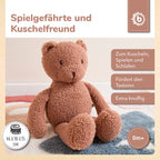Kosebamse Mika XL i bouclé fra 0 mnd - Bieco