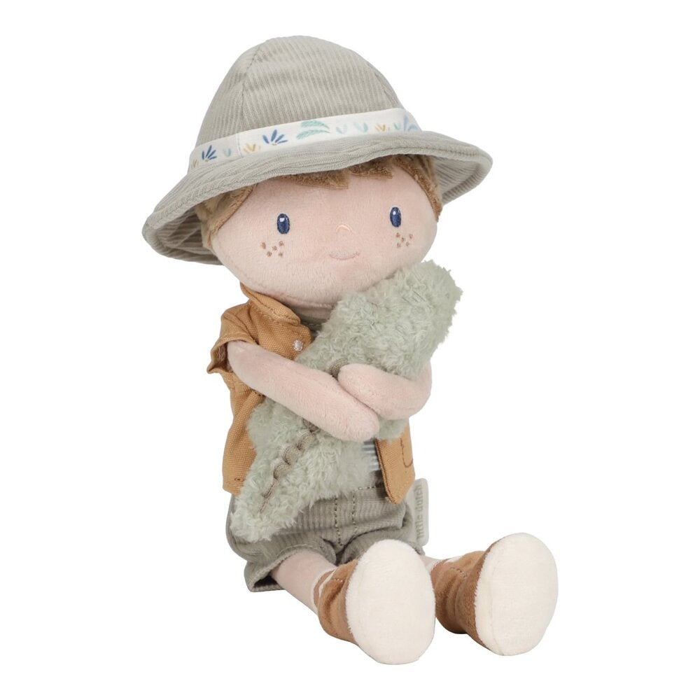 Detalj av Kosedukke Ranger Jim Safari Friends polyester med krokodille